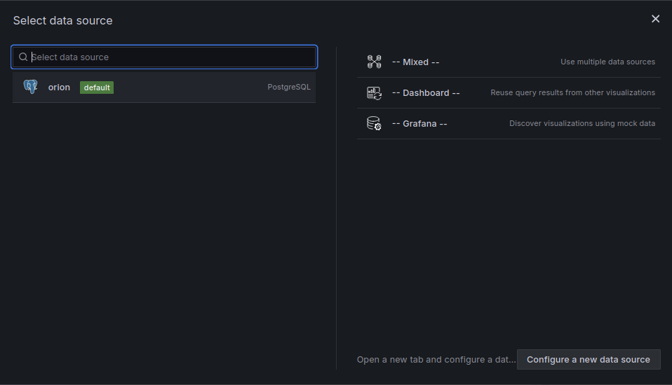 Select DataSource